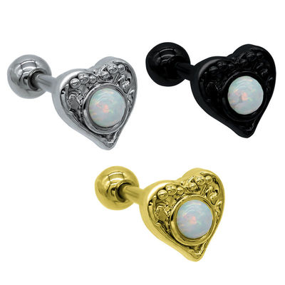 Studex ต่างหูเจาะหู Daith Piercing Opal Gem Body Jewelry